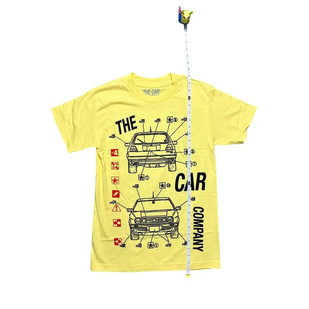 New Men's Small 100% Cotton Yellow Shirt by The Car Company - Picture 4 of 5